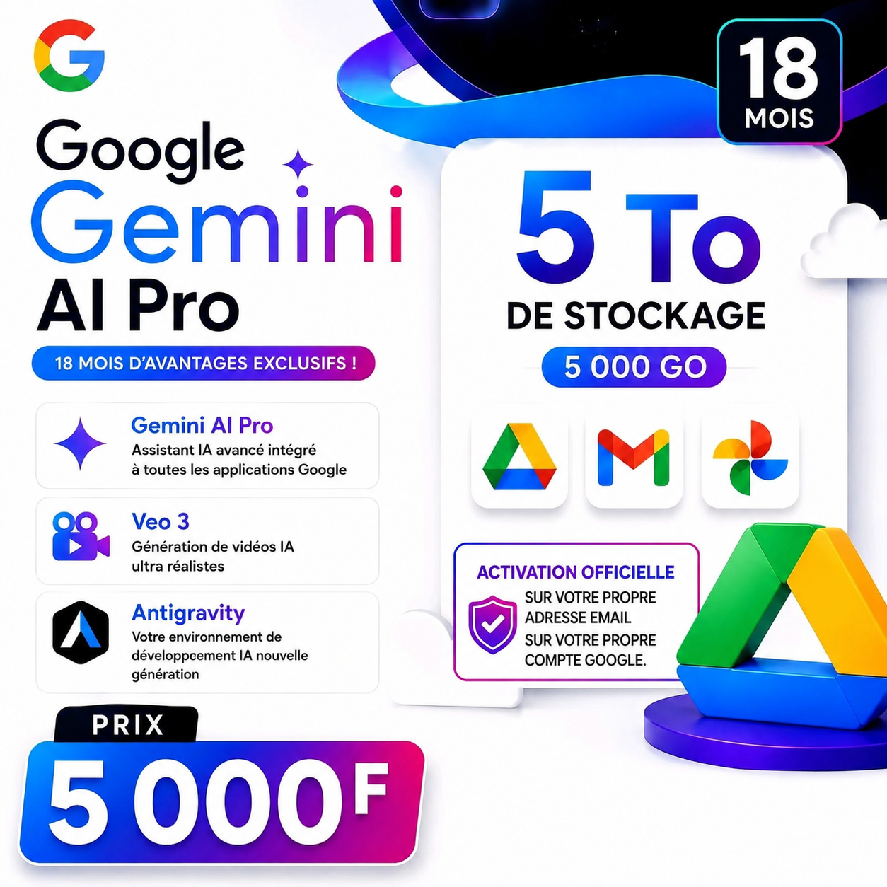 Offre Gemini AI Pro